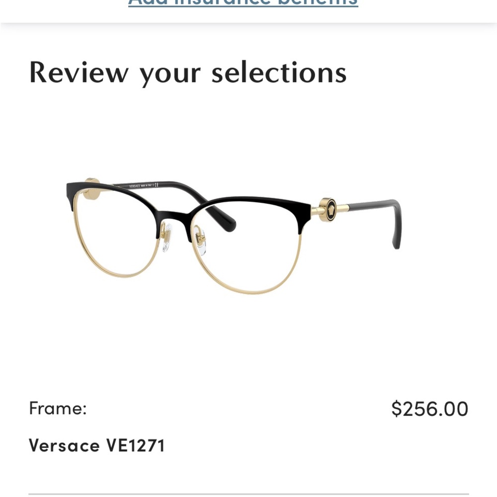 Versace Frames and Case